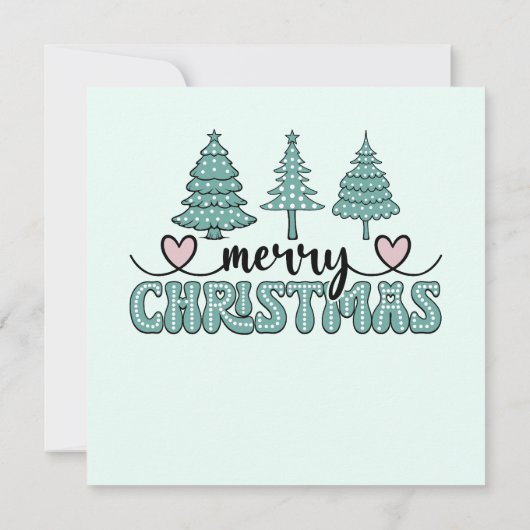 Dreamy Christmas Tree Grußkarte (Rückseite)