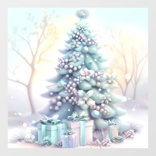 Dreamy Christmas Tree Window Cling Fensteraufkleber (Blatt)