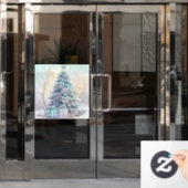 Dreamy Christmas Tree Window Cling Fensteraufkleber (Büro Tür)