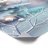 Dreamy Christmas Village Poster (Ecke)