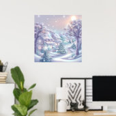 Dreamy Christmas Village Poster (Heimbüro)
