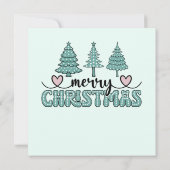 Dreamy Christmas Weihnachtskarte (Rückseite)