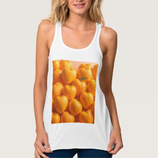 Dreamy Citrus Heart Tank Top (Vorderseite)