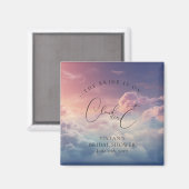 Dreamy Cloud 9 Bridal Magnet (Vorderseite/Rückseite)