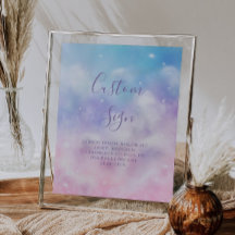 Dreamy Cloud Brautparty Custom Sign