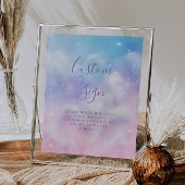 Dreamy Cloud Brautparty Custom Sign Poster