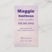 Dreamy Cloud Creative Consultant Business Card Visitenkarte (Rückseite)