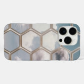 Dreamy Cloud Hexagon Muster - iPhone 16 Pro Fall Case-Mate iPhone Hülle (Rückseite (Horizontal))