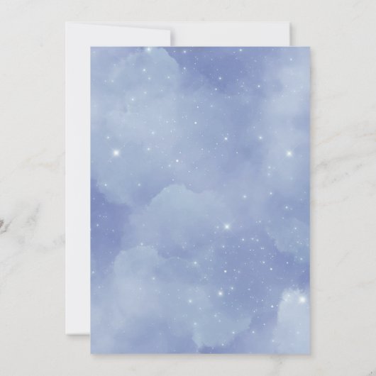 Dreamy Cloud Nine Brautparty Einladung (Rückseite)