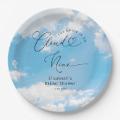Dreamy Cloud Nine Brautparty Pappteller (Vorderseite)