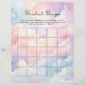 Dreamy Cloud Nine Bridal Bingo Game (Vorderseite)