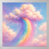 Dreamy Cloud Rainbow - Pastel Painting Style Poster (Vorne)