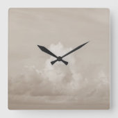 Dreamy Clouds 15 #clouds Quadratische Wanduhr (Vorderseite)
