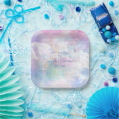 Dreamy Clouds and Stars Wedding Pappteller (Party)