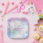 Dreamy Clouds and Stars Wedding Pappteller (Party)