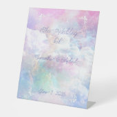 Dreamy Clouds and Stars Wedding Sockelschild (Vorderseite)