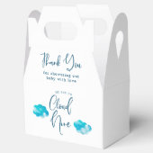 Dreamy Clouds Boy Baby Dusche Geschenkschachtel (Geöffnet)