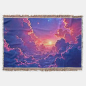 Dreamy Clouds: Celestial Sunset Magic Art Decke (Vorderseite)