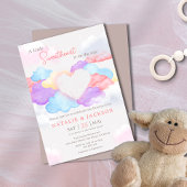 Dreamy Clouds Little Sweetheart Coed Baby Dusche Einladung