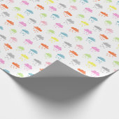 Dreamy Clouds: Wasserfarbener Herzrain Geschenkpapier (Ecke)