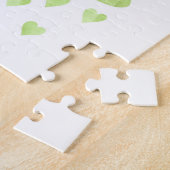 Dreamy Clouds: Wasserfarbener Herzrain Puzzle (Seite)