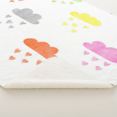 Dreamy Clouds: Wasserfarbener Herzrain Sherpadecke (3/4)