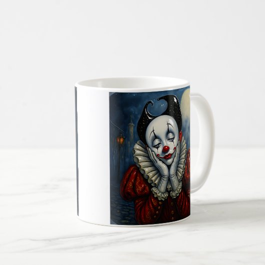 Dreamy Clown Kaffeetasse (VorderseiteRechts)