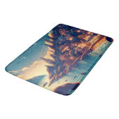 Dreamy Coastal Night Badematte (Schrägansicht)