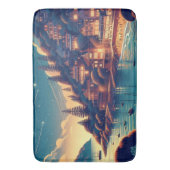 Dreamy Coastal Night Badematte (Vorderseite Vertikal)