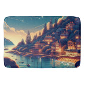 Dreamy Coastal Night Badematte (Vorderseite)