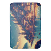 Dreamy Coastal Night Badematte (Vorderseite Vertikal)