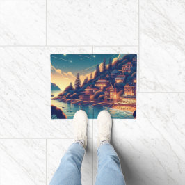 Dreamy Coastal Night Fußmatte