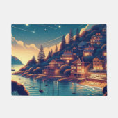 Dreamy Coastal Night Fußmatte (Vorderseite)