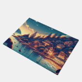 Dreamy Coastal Night Fußmatte (Schrägansicht)