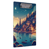 Dreamy Coastal Night Klemmbrett (Rechts)