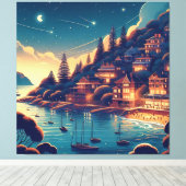 Dreamy Coastal Night Leinwanddruck (Insitu (Holzboden))