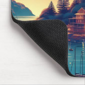 Dreamy Coastal Night Mousepad (Ecke)