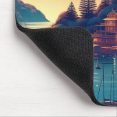 Dreamy Coastal Night Mousepad (Ecke)