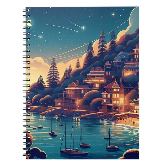 Dreamy Coastal Night Notizblock (Vorderseite)