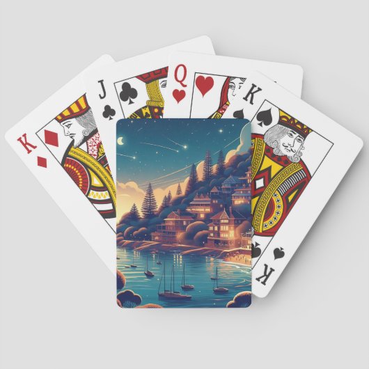 Dreamy Coastal Night Spielkarten (Rückseite)