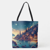 Dreamy Coastal Night Tasche (Vorderseite)