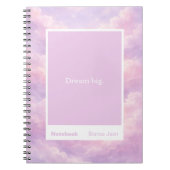 Dreamy Cotton Candy Cloudscape Block Quote Classic Notizblock (Vorderseite)