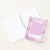 Dreamy Cotton Candy Cloudscape Color Swatch Large Notizblock (Innenseite)