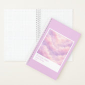 Dreamy Cotton Candy Cloudscape Photo Swatch Small Notizblock (Innen)