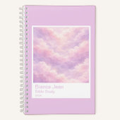 Dreamy Cotton Candy Cloudscape Photo Swatch Small Notizblock (Vorderseite)