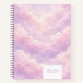 Dreamy Cotton Candy Cloudscape "Productive Era" Notizblock
