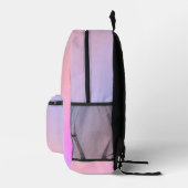 Dreamy Cotton Candy Pastel Gradient Bedruckter Rucksack (Rechts)