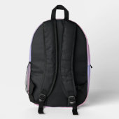 Dreamy Cotton Candy Pastel Gradient Bedruckter Rucksack (Rückseite)