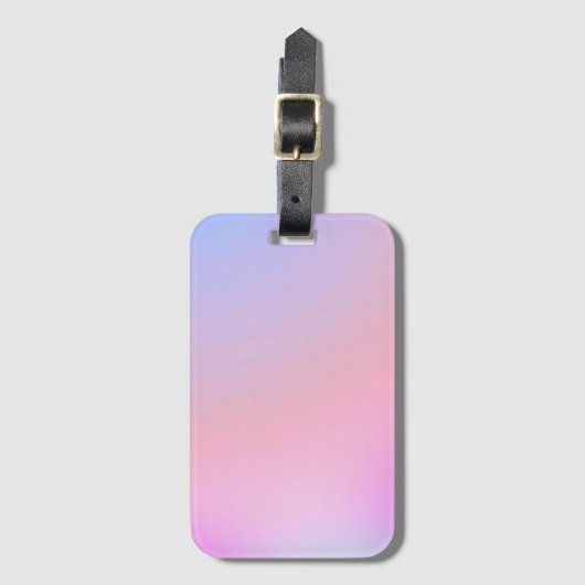Dreamy Cotton Candy Pastel Gradient Gepäckanhänger (Vorderseite Vertikal)