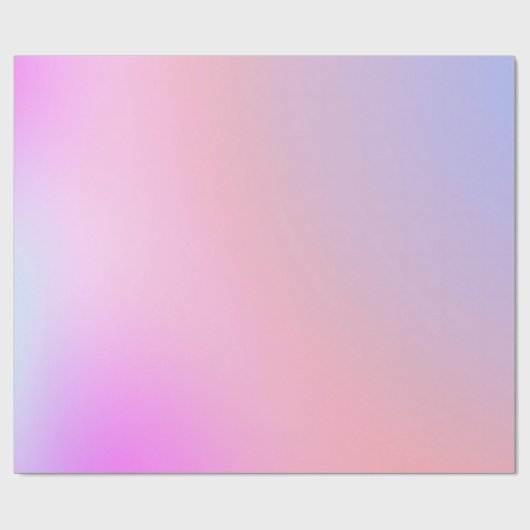 Dreamy Cotton Candy Pastel Gradient Geschenkpapier (Flach)